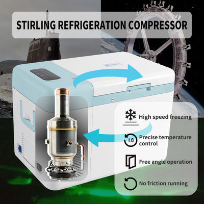Portable Freezer with Stirling Cooling System -86C Ultra Low Temperature 25L Capacity