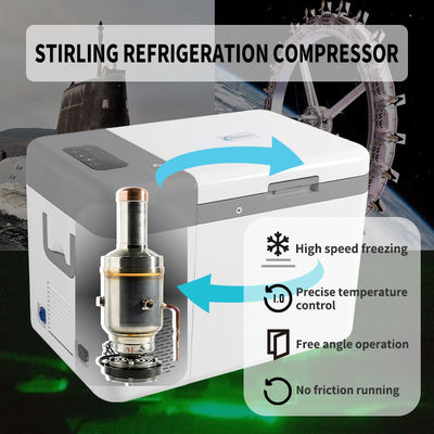 Car 25L 12V/24V Deep Cold Storage Portable Refrigerator -45C Ultra Low Temperature